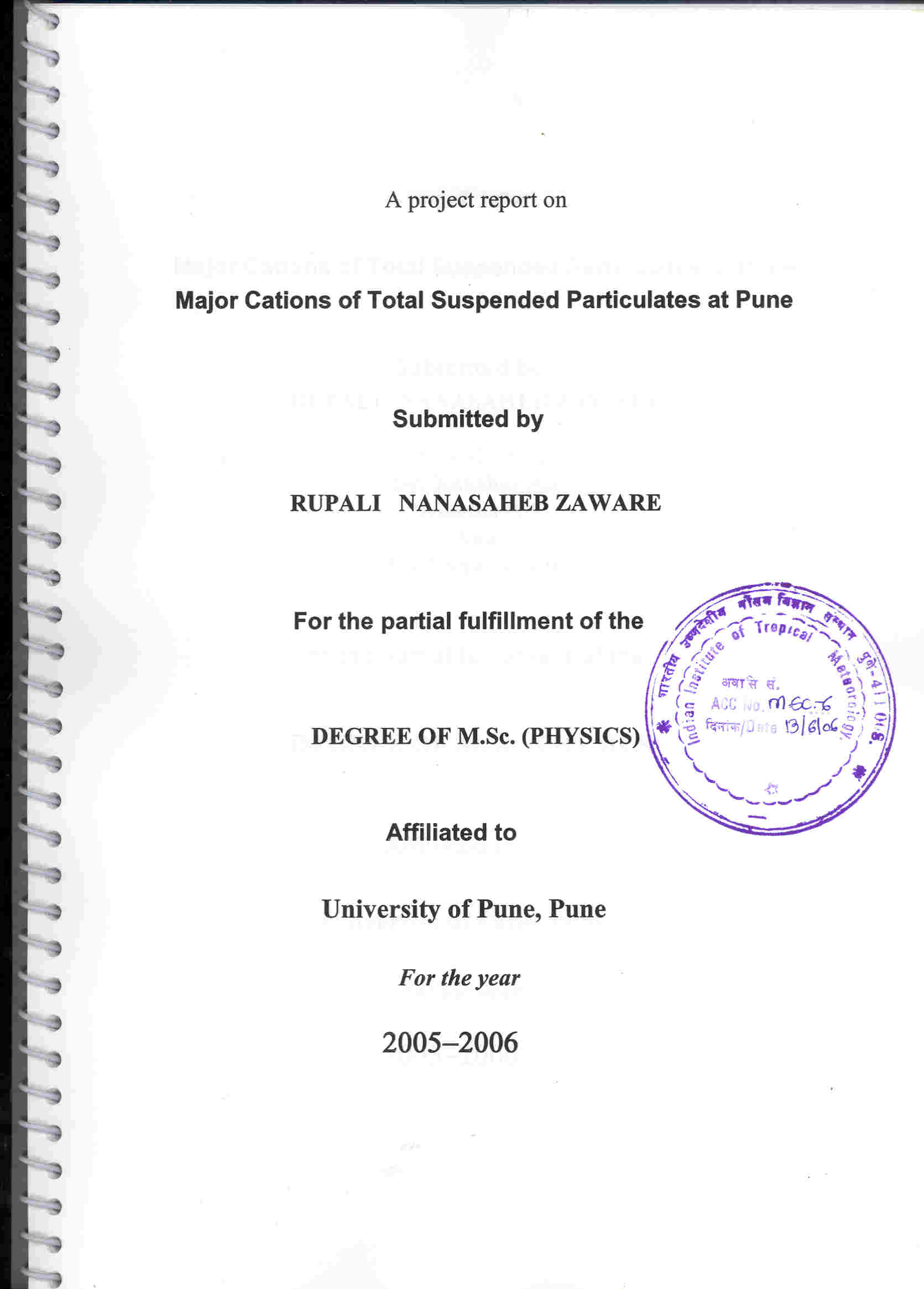 phd thesis format pune university